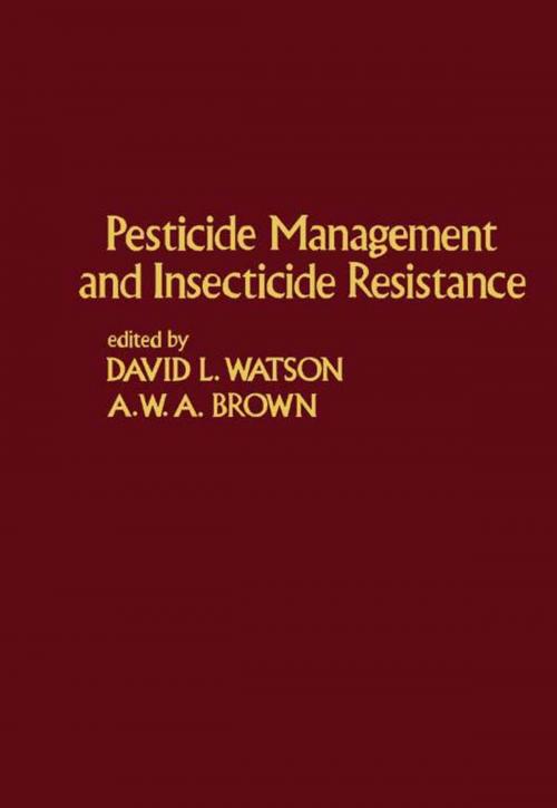 Cover of the book Pesticide Management and Insecticide Resistance by , Elsevier Science