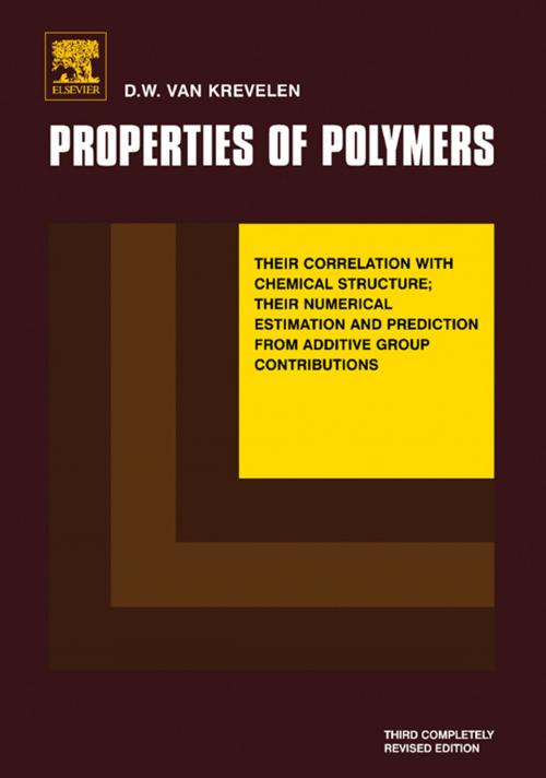Cover of the book Properties of Polymers by D.W. van Krevelen, Elsevier Science
