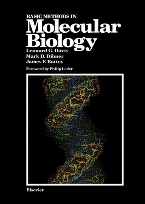 Cover of the book Basic Methods in Molecular Biology by Leonard Davis, Elsevier Science