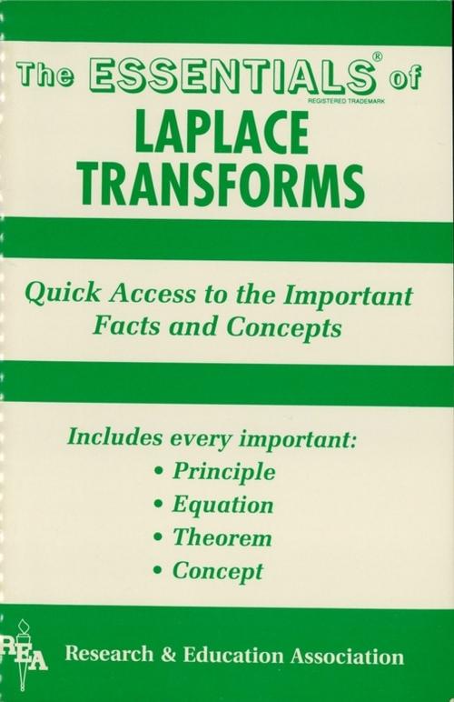 Cover of the book Laplace Transforms Essentials by Morteza Shafii-Mousavi, Research & Education Association