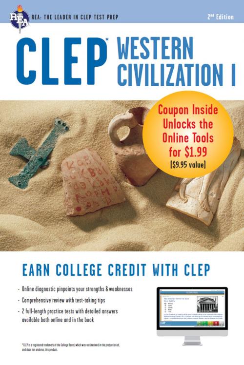 Cover of the book CLEP Western Civilization I with Online Practice Exams by Robert M. Ziomkowski, Research & Education Association