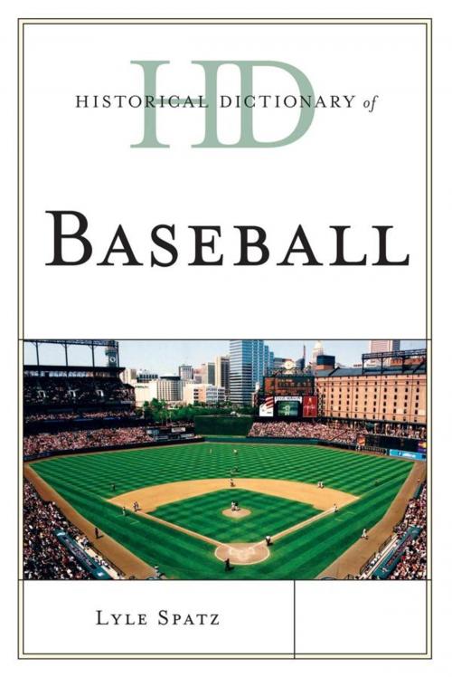 Cover of the book Historical Dictionary of Baseball by Lyle Spatz, Scarecrow Press