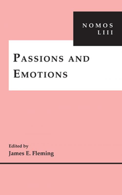 Cover of the book Passions and Emotions by , NYU Press