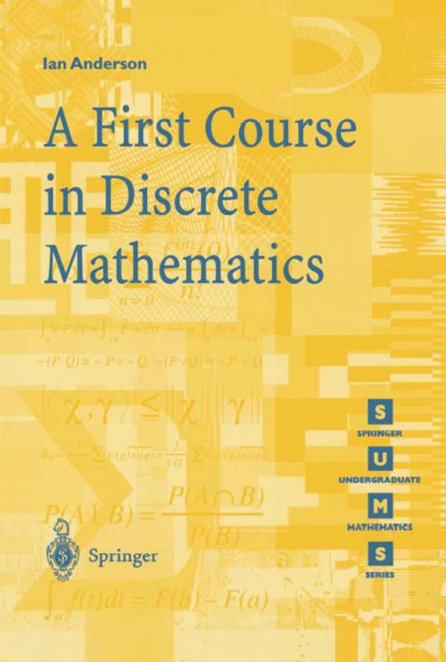 Cover of the book A First Course in Discrete Mathematics by Ian Anderson, Springer London