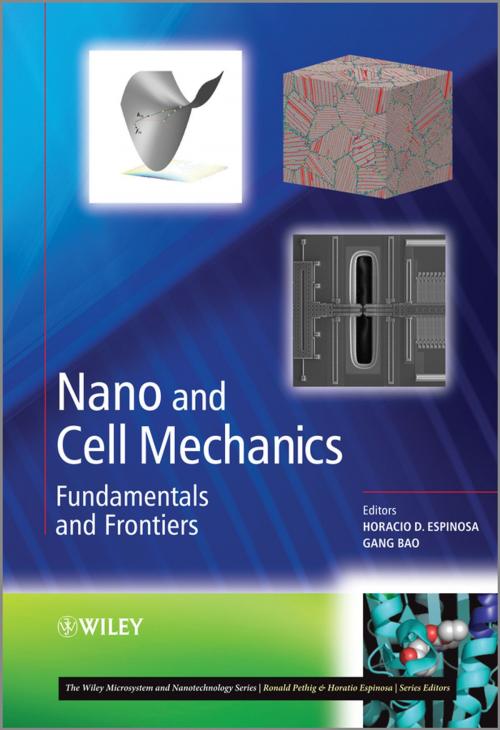 Cover of the book Nano and Cell Mechanics by Horacio D. Espinosa, Gang Bao, Wiley