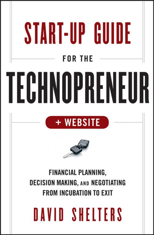Cover of the book Start-Up Guide for the Technopreneur by David Shelters, Wiley