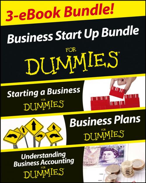 Cover of the book Business Start Up For Dummies Three e-book Bundle: Starting a Business For Dummies, Business Plans For Dummies, Understanding Business Accounting For Dummies by Colin Barrow, Wiley