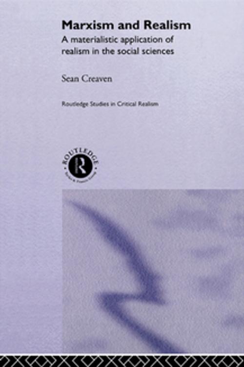 Cover of the book Marxism and Realism by Sean Creaven, Taylor and Francis