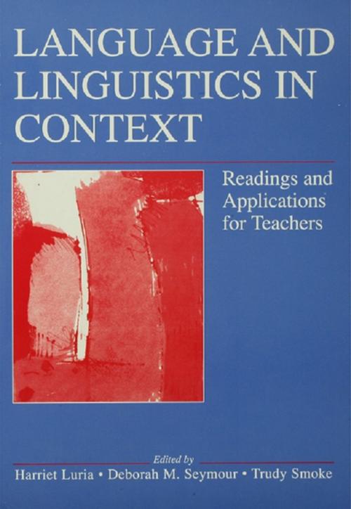 Cover of the book Language and Linguistics in Context by , Taylor and Francis