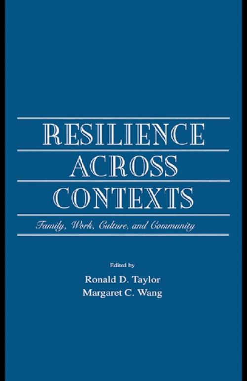 Cover of the book Resilience Across Contexts by , Taylor and Francis