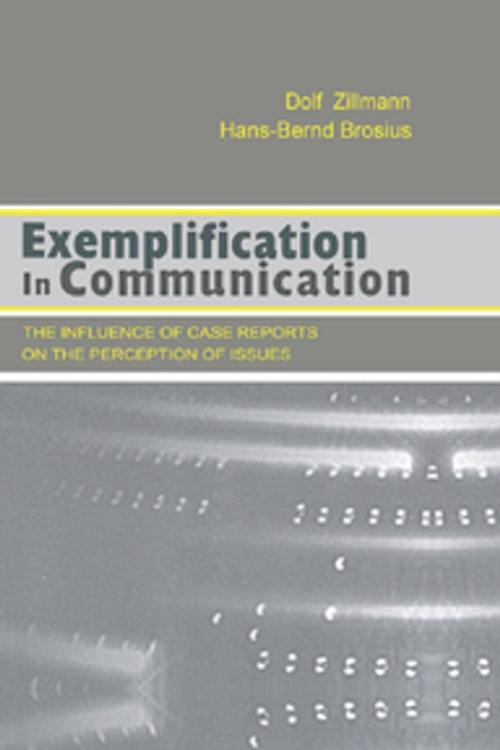 Cover of the book Exemplification in Communication by Dolf Zillmann, Hans-Bernd Brosius, Taylor and Francis