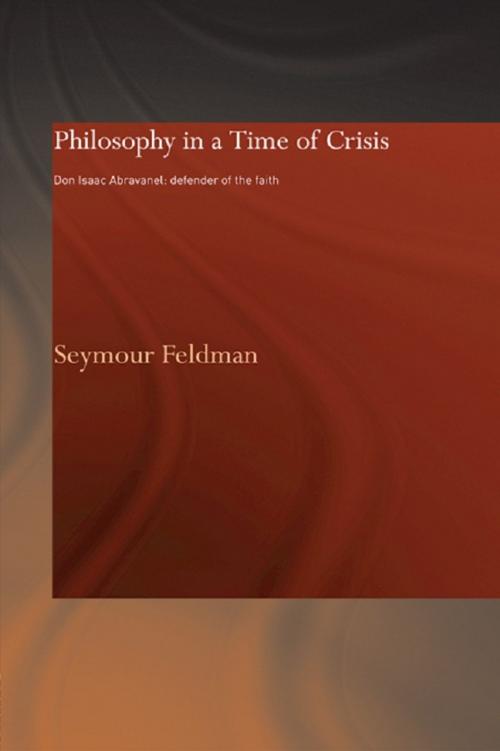 Cover of the book Philosophy in a Time of Crisis by Seymour Feldman, Taylor and Francis