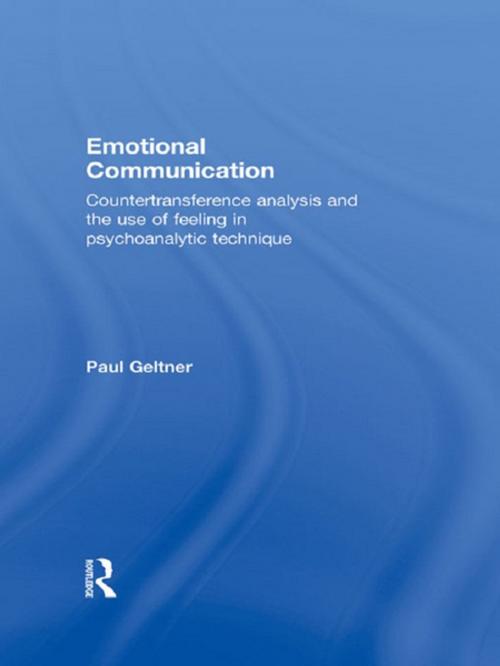 Cover of the book Emotional Communication by Paul Geltner, Taylor and Francis