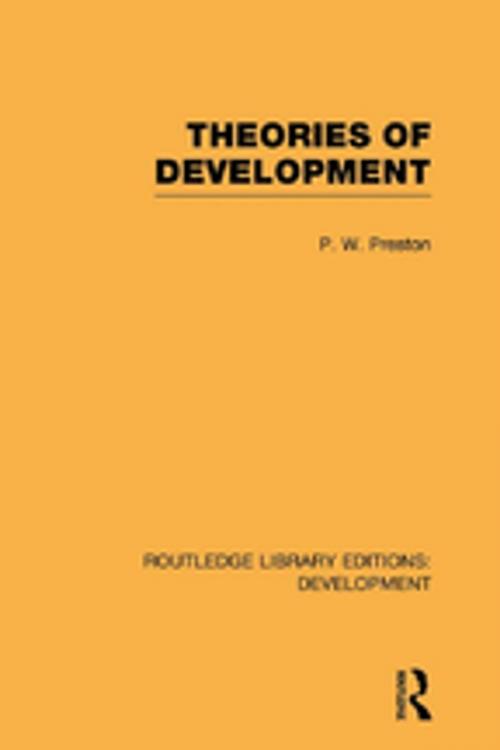 Cover of the book Theories of Development by Peter Preston, Taylor and Francis
