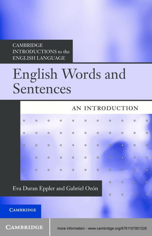 Cover of the book English Words and Sentences by Eva Duran Eppler, Gabriel Ozón, Cambridge University Press