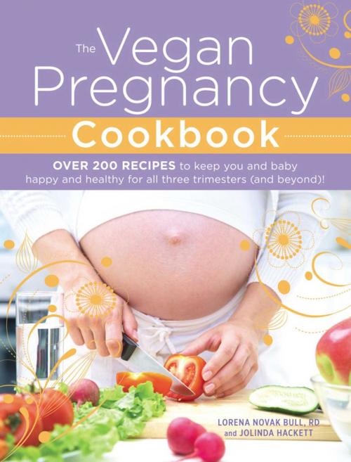 Cover of the book The Vegan Pregnancy Cookbook by Lorena Novak Bull, Jolinda Hackett, Adams Media