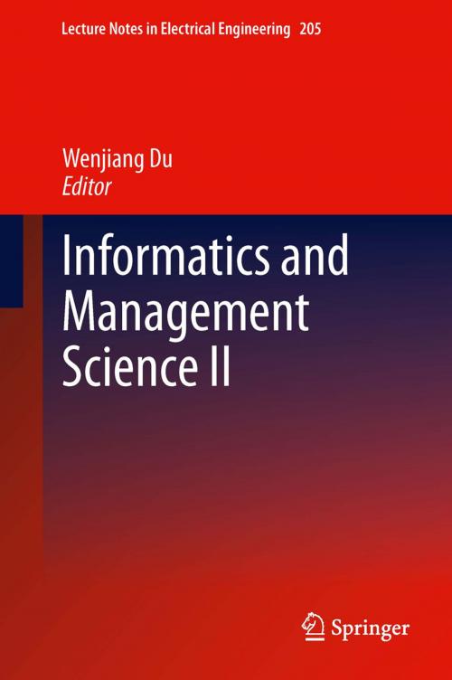 Cover of the book Informatics and Management Science II by , Springer London