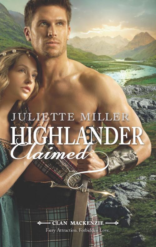 Cover of the book Highlander Claimed by Juliette Miller, HQN Books