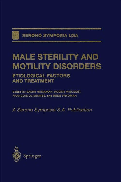 Cover of the book Male Sterility and Motility Disorders by , Springer New York