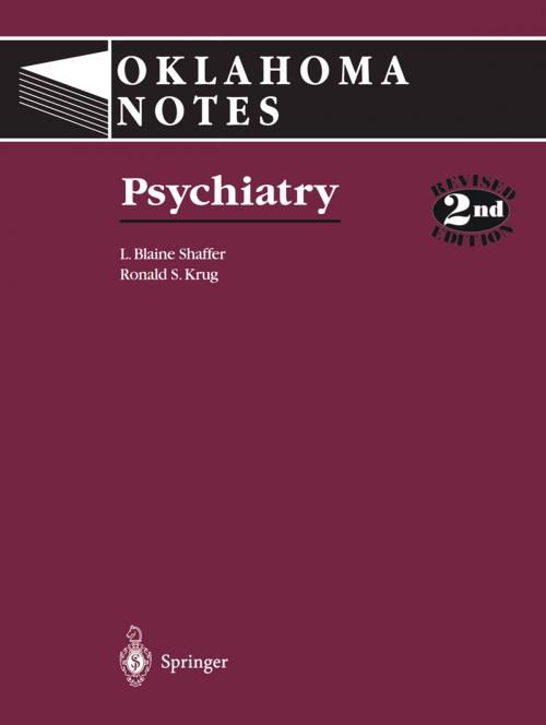 Cover of the book Psychiatry by R.R. Claudet, Lawrence B. Shaffer, Ronald S. Krug, Springer New York