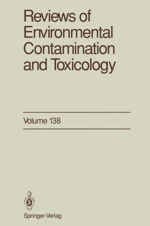 Cover of the book Reviews of Environmental Contamination and Toxicology by George W. Ware, Springer New York