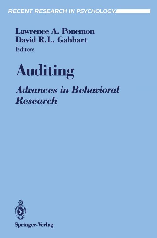 Cover of the book Auditing by , Springer New York