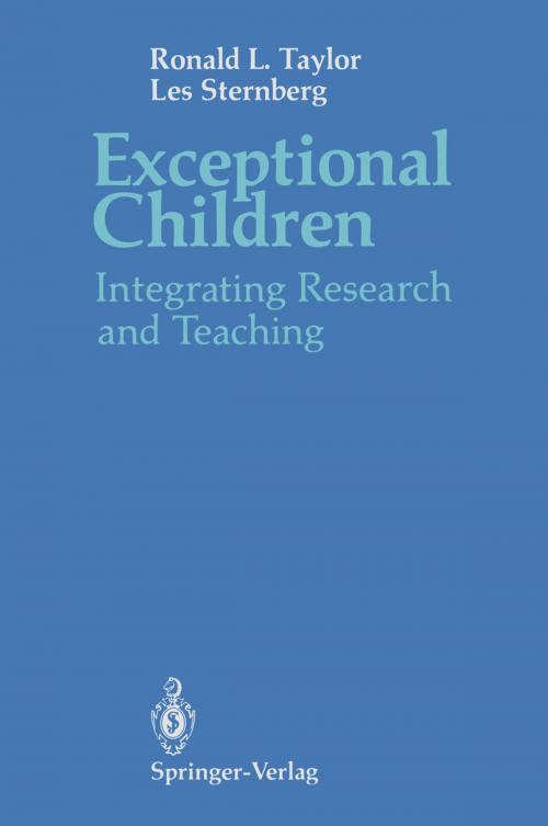 Cover of the book Exceptional Children by Ronald L. Taylor, Les Sternberg, Springer New York