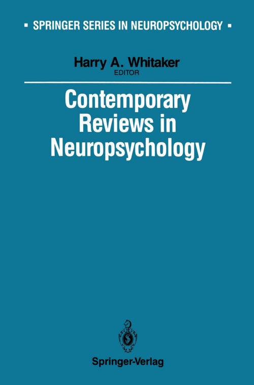 Cover of the book Contemporary Reviews in Neuropsychology by , Springer New York