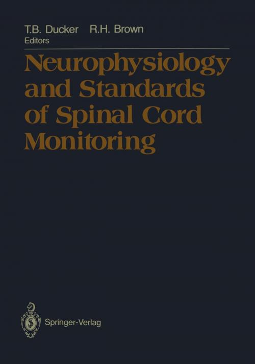 Cover of the book Neurophysiology and Standards of Spinal Cord Monitoring by , Springer New York
