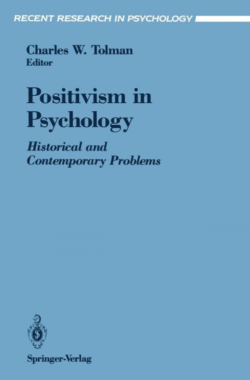 Cover of the book Positivism in Psychology by , Springer New York