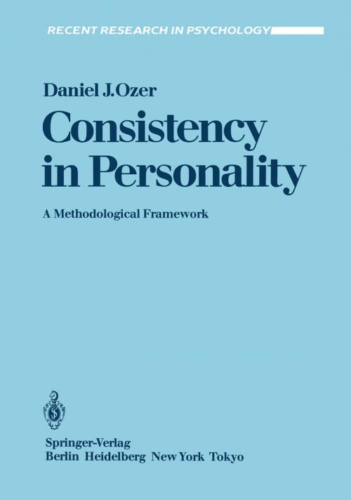 Cover of the book Consistency in Personality by Daniel J. Ozer, Springer New York