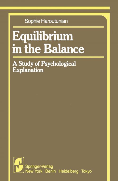 Cover of the book Equilibrium in the Balance by S. Haroutunian, Springer New York