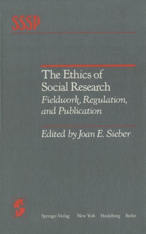 Cover of the book The Ethics of Social Research by , Springer New York