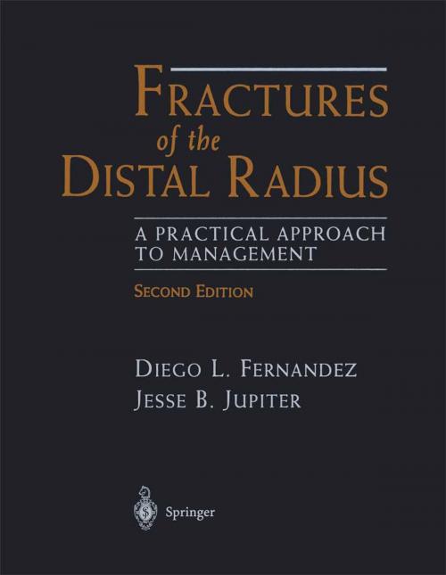 Cover of the book Fractures of the Distal Radius by Diego L. Fernandez, Jesse B. Jupiter, Springer New York