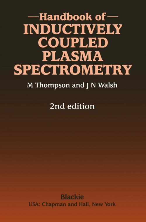 Cover of the book Handbook of Inductively Coupled Plasma Spectrometry by Michael Thompson, Springer US