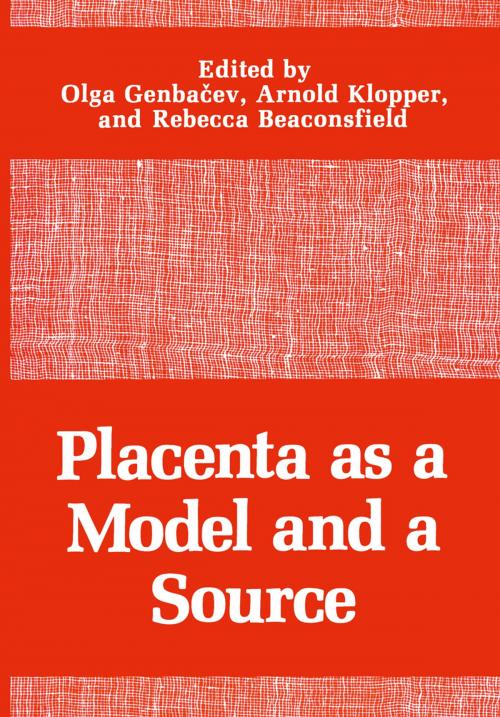 Cover of the book Placenta as a Model and a Source by , Springer US