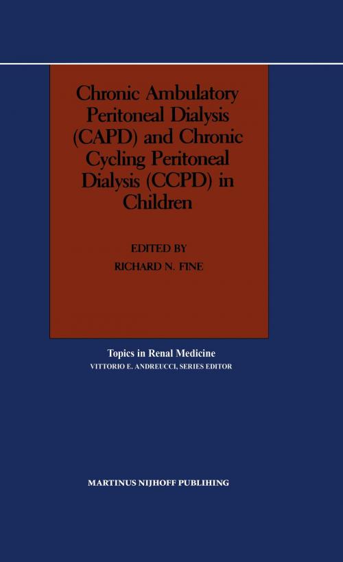 Cover of the book Chronic Ambulatory Peritoneal Dialysis (CAPD) and Chronic Cycling Peritoneal Dialysis (CCPD) in Children by , Springer US