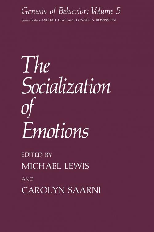 Cover of the book The Socialization of Emotions by , Springer US