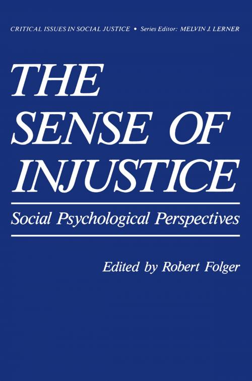 Cover of the book The Sense of Injustice by , Springer US