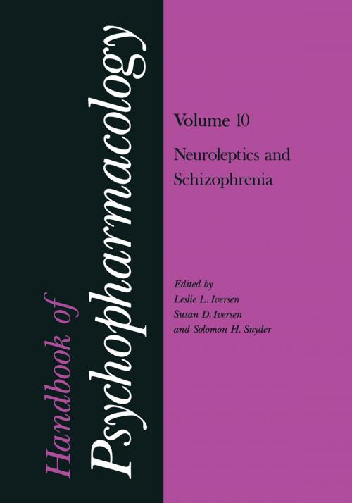 Cover of the book Handbook of Psychopharmacology by , Springer US