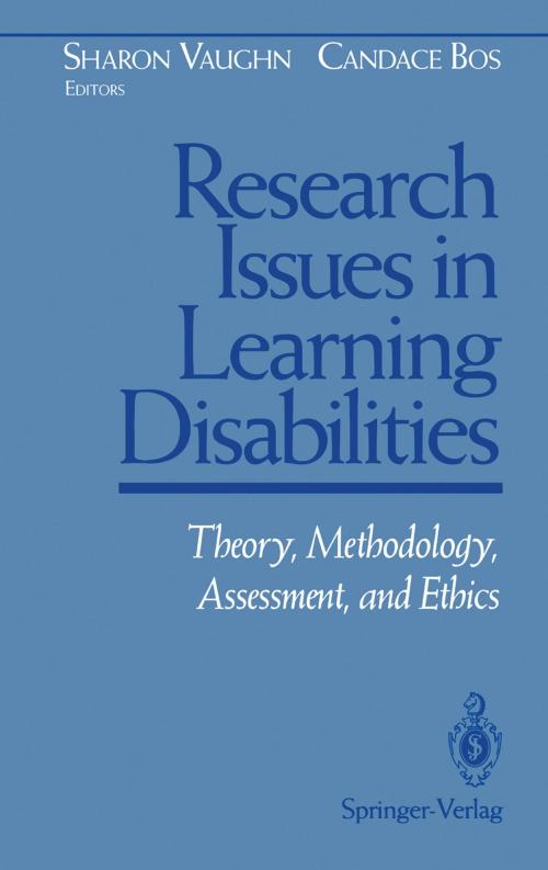 Cover of the book Research Issues in Learning Disabilities by , Springer New York