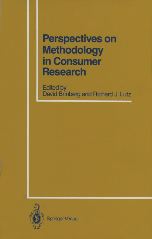 Cover of the book Perspectives on Methodology in Consumer Research by , Springer New York