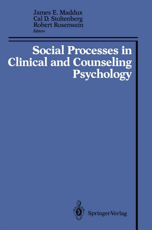 Cover of the book Social Processes in Clinical and Counseling Psychology by , Springer New York