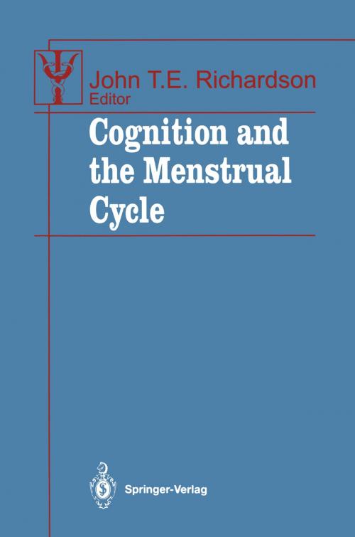 Cover of the book Cognition and the Menstrual Cycle by , Springer New York