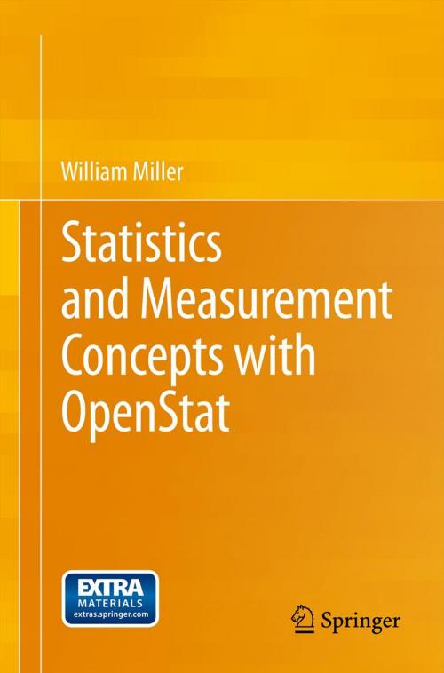 Cover of the book Statistics and Measurement Concepts with OpenStat by William Miller, Springer New York