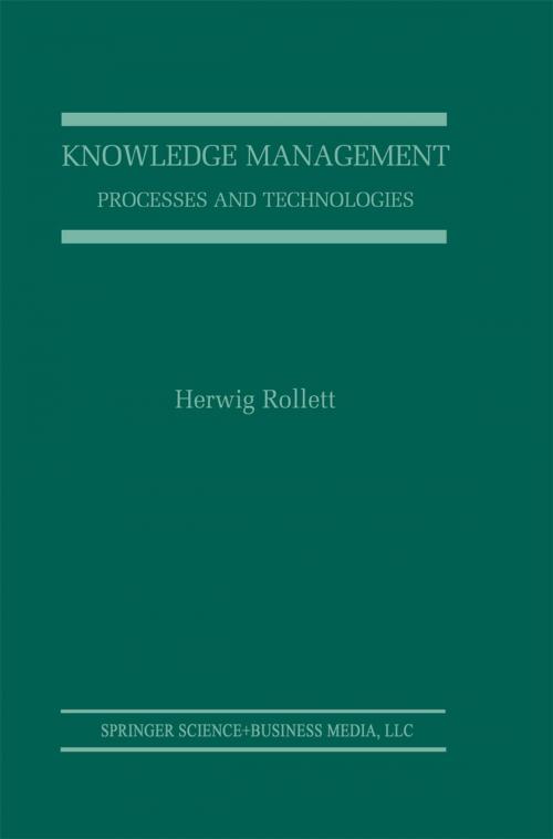 Cover of the book Knowledge Management by Herwig Rollett, Springer US