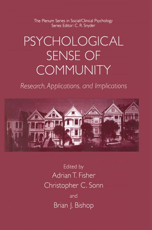Cover of the book Psychological Sense of Community by , Springer US