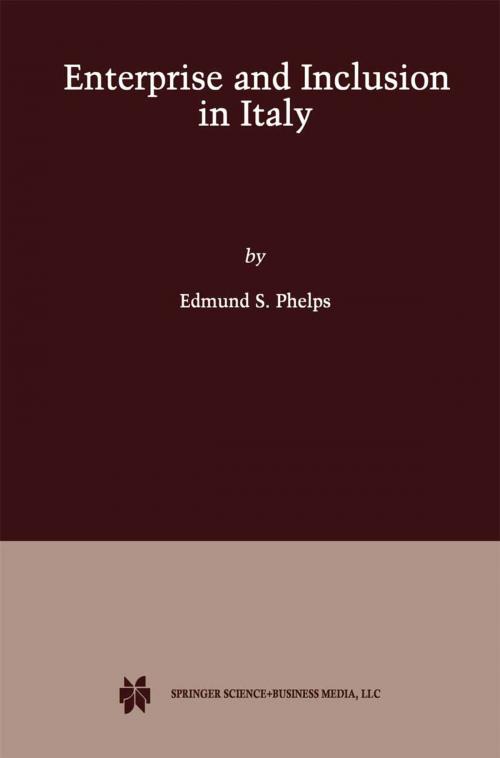 Cover of the book Enterprise and Inclusion in Italy by Edmund S. Phelps, Springer US
