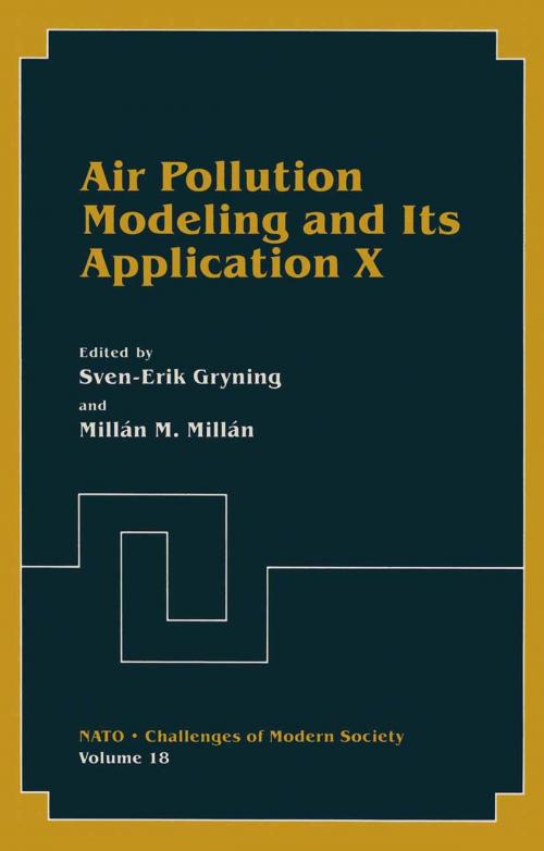 Cover of the book Air Pollution Modeling and Its Application X by , Springer US