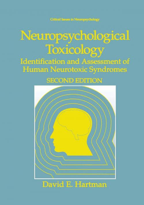 Cover of the book Neuropsychological Toxicology by David E. Hartman, Springer US